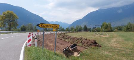 ZAČETEK GRADNJE KOLESARSKE POTI BOVEC – ČEZSOČA3